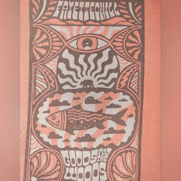 FAYETTECHILL Goods for the Woods Mauve Long Sleeve T-shirt Size Medium - Picture 3 of 6